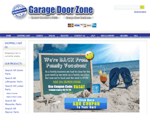 Tablet Screenshot of garagedoorzone.com